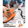 19pcs Household DIY Tool Set, Basic Tools for Home, Office,