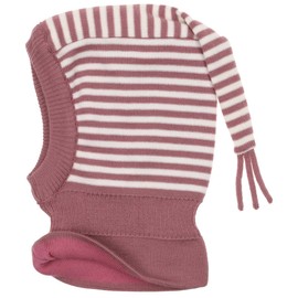 Twotone Stripes Balaclava maximo winter beanie kids beanie (51 cm - rose)