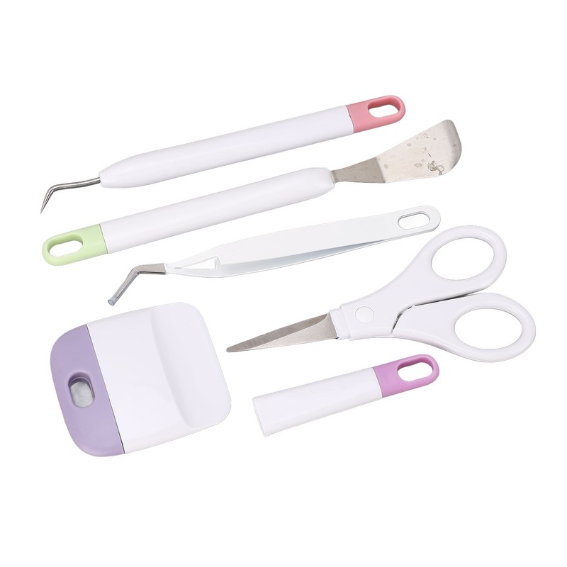 5 Pcs Vinyl Weeding Tool Set Weeder Tweezers Scraper Spatula