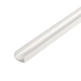 Outwater Plastics White 1/2 Inch Rigid PVC UV Treated d Plastic U Channel C Channel 72 Inch Lengths (Pack of 18 Pieces, 108 feet Total)