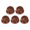 5Pcs Wooden Base Pin Cushion Cute Needle Holder Round Wooden