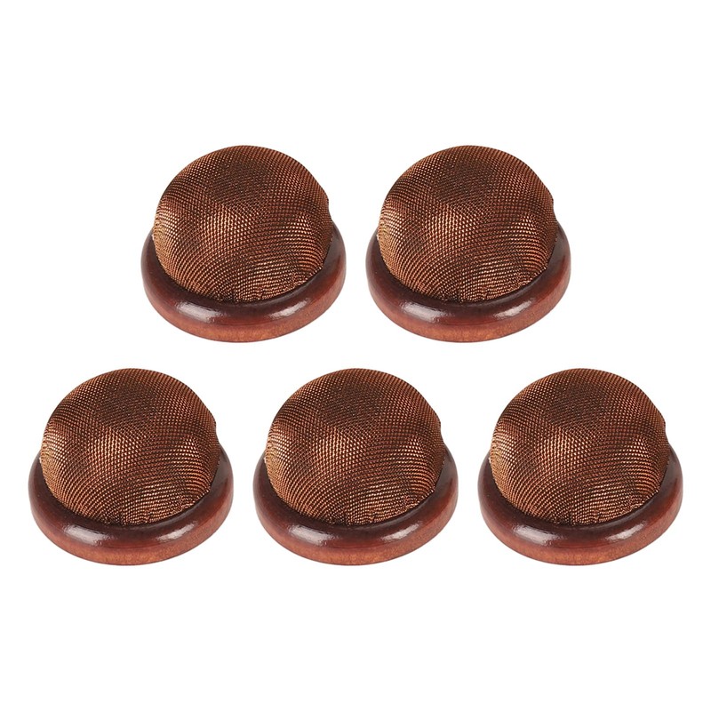 5Pcs Wooden Base Pin Cushion Cute Needle Holder Round Wooden