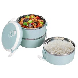 MOUMOUTEN Multilayer Stackable Lunch Box - Portable Keep Warm Container Thermal Food Container Lunch Box Food Container for Children School Adults Work