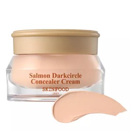 Skin Food 스킨푸드 연어 다크서클 컨실러 크림 10g, 1호살몬블루밍, 1개 Skin Food Salmon Dark Circle Concealer Cream 10g, No. 1 Salmon Blooming, 1 piece [0-Hosalmond Light x 1 piece]