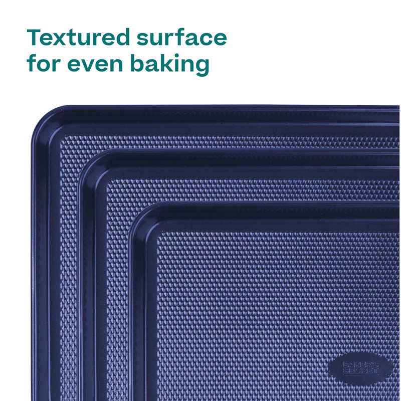 Baker's Secret Baking Sheets Non Stick, 3x Cookie Sheets for