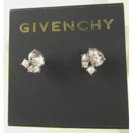 GIVENCHY Silver-Tone 2mm Faux Pearl Button Stud Earring $38 NEW