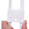 2Pcs White Sliding Cabinet Locks,Proof Cabinet Cupboard Lock Latch,U Shaped