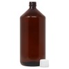 DistrEbution Empty Bottle Laboratory Bottle 1000 ml Brown with Lid
