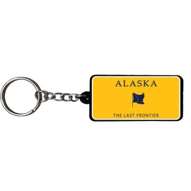 AMERICANPHOENIX Beautiful & Unique Alaska Keychain - USA Souvenir, Alaska State, Collectible Design, Flexible Silicone, Keyring Lanyard Accessory