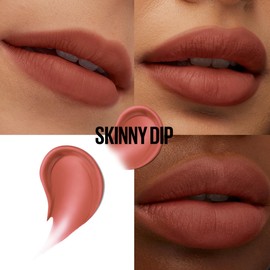 Maybelline New York Superstay Teddy Tint Lipstick for Delicate, Soft Matt Lips, Extra Long Lasting Colour, Soft Drawn Finish, Comfortable Without Transfer, Colour: 15 Skinnydip