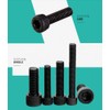AnRui M3x10mm Hex Socket Screws, 12.9 Alloy Steel Pan Head
