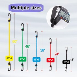 Bungee Cords Set 28pcs Heavy Duty Outdoor Roll Bungie Cord