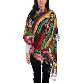 Virgen de Guadalupe scarf women Virgin Mary scarf shawl catholic shawls