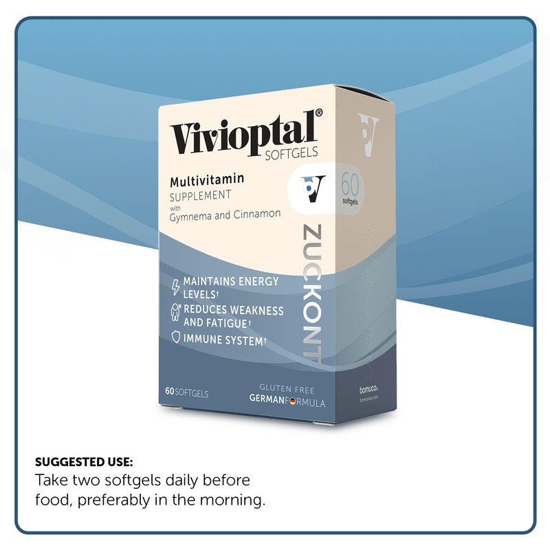 Vivioptal with Gymnema and Cinnamon, Multivitamin Supplement, 60 Softgels