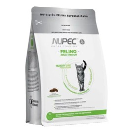 Nupec Felino Adulto Indoor Bolsa 3kg Sabor Pollo Salmón y Arroz
