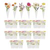 Framendino, 192 Pack Wildflower Cupcake Toppers Flower for Shower Wedding