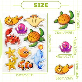 43PCS Window Clings Stickers for Kids – Thick Jelly Gel Decals for Boys, Airplane Animal Car Window Stickers, Reusable Vinyl Gel Clings for Toddlers Classroom Home Birthday Party Decor