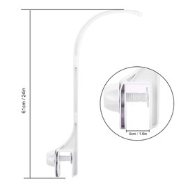 Móvil para Cuna, Soporte para Brazo Colgante para Cuna de bebé, Montado de Forma Segura, Rotación Libre, Material ABS de Color Blanco, Equipo de Bricolaje (Blanco)