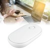 Wireless Mouse White 2.4G BT Mode Ultra Slim Silent Optical
