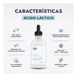 HEBBE COSMETICS ACTN4 1VTL1 ACL1 Ácido Láctico Cosmético Exfoliante Antiedad 120g