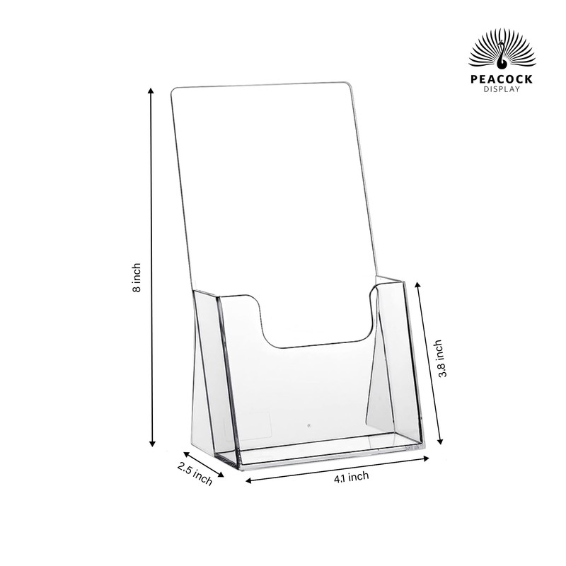 PEACOCK DISPLAY pocket brochure holder (acrylic 2)
