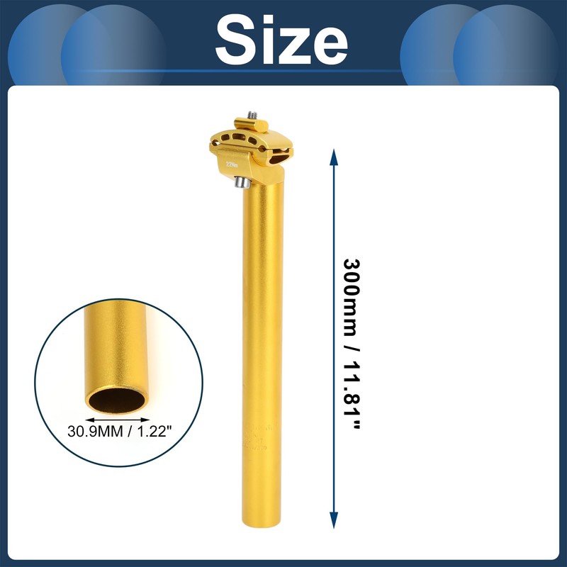 INFINAUTO Bike Seat Post 30.9x300mm Bike Saddle Post Seat Tube