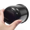 4pcs Push Through Wheel Center Caps, 3.19inch Matte Black Truck