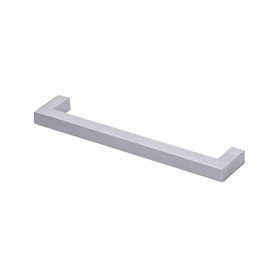 Gedotec TYDA Bar Handle Kitchen Furniture Handle Cupboard Door Handle Square Drawer Handle Brushed Stainless Steel 138 x 10 x 128 mm Profile 10 x 10 mm 1 Piece Cabinet Handle Furniture for Screwing