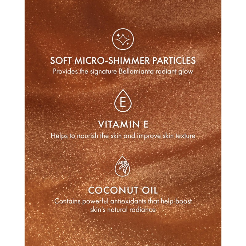 Bellamianta Body Illuminating Elixir, Liquid Bronzer, Golden Glow, 45.9g
