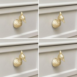 Melody Maison Gold Peacock Drawer Knob