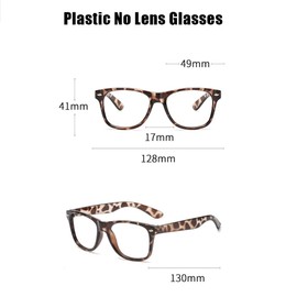 6 Packs Kids Candy Colour Pretend Glasses No Lens Party Glasses Costume Glasses Boys Girls Party Supplies Daily Accessories