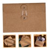 jojofuny 24Pcs Retro Office Wire Storage Envelopes Brown Kraft Paper