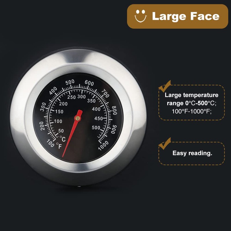 Smoking Thermometer, Temperature Gauge, For Barbecue Cooking Thermometer, Roasting, Outdoor