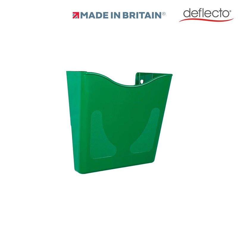Deflecto Green Portrait A4 Wall Mounted Document Holder - A4