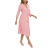 Women Kimono Robes Long Knit Bathrobe Lightweight Soft Knit Sleepwear