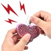 Self Defense Alarm Heart Shape Security Protect Personal Alert(Red)