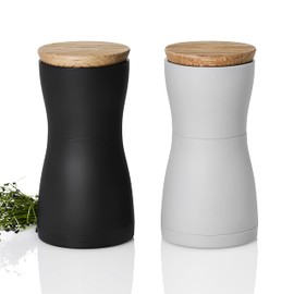 Adhoc Twin Pepper and Salt Mill Set High-Efficiency Ceramic Grinder CeraCut