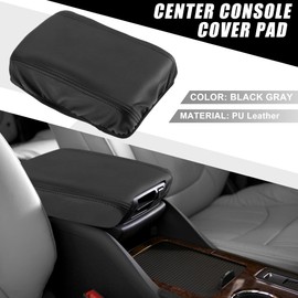 X AUTOHAUX Car Center Console Pad Waterproof Armrest Seat Box Cover Protector for Toyota Corolla Cross 2022 Black