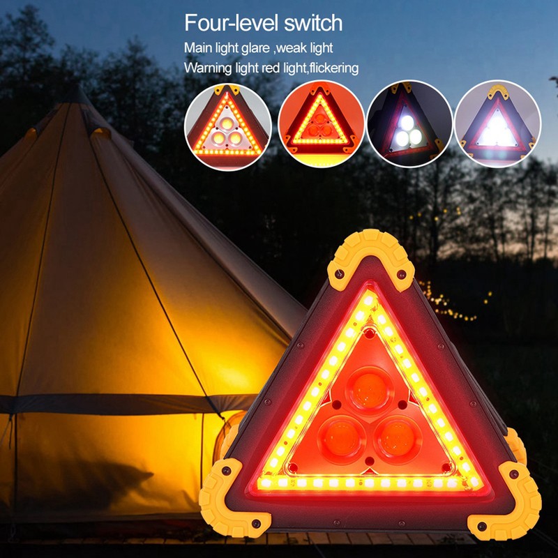 Car Warning Triangular Lamp Emergency Safety Lamp 6500K 10W IP67