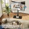 FITUEYES Iron Base Universal Floor TV Stand with Swivel Mount
