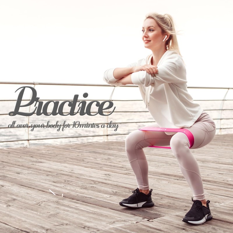 VEICK Resistance Loop Bands Set, Easy Fitness Bands with 5