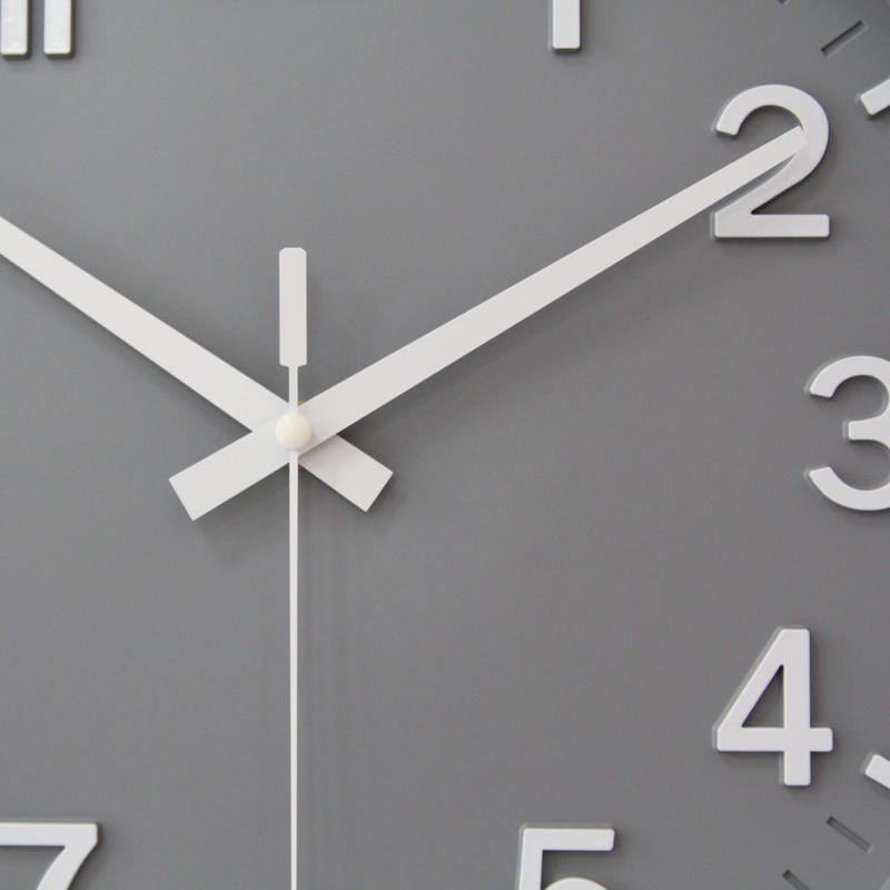 HZDHCLH 30 cm Silent Wall Clock Sweeping Second with Arabic