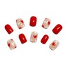 Valentine's Day Press on Nails Short Square False Nail with