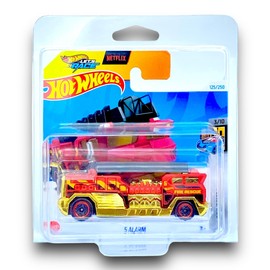 Hot Wheels 5 Alarm (Red Let's Race) 3/10 HW Metro - 2024-125/250 (Short Card) - COMES IN A GENUINE KLAS CAR KEEPER PROTECTOR CASE - HTB15