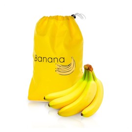 Yellow Banana Bag For Fridge 35cm X 28cm，Banana Reusable Storage Bag,Banana Case,Fresher For Longer Bags Reusable,Shockproof,Odor Resistant Storage For Fridge,Kitchen,Picnics