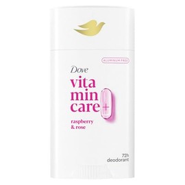 Dove Vitamincare Desodorante Libre de Aluminio Stick Raspberry  Rose para 72H Protección Contra El Olor Desodorante Transpirable para Mujeres 2.6 Oz  