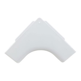Construct Pro™ 5 Pack of Inside-Corner Raceway Adapters 1.38in (White)