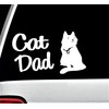 Cat Dad Decal Sticker for Car Window BG 652
