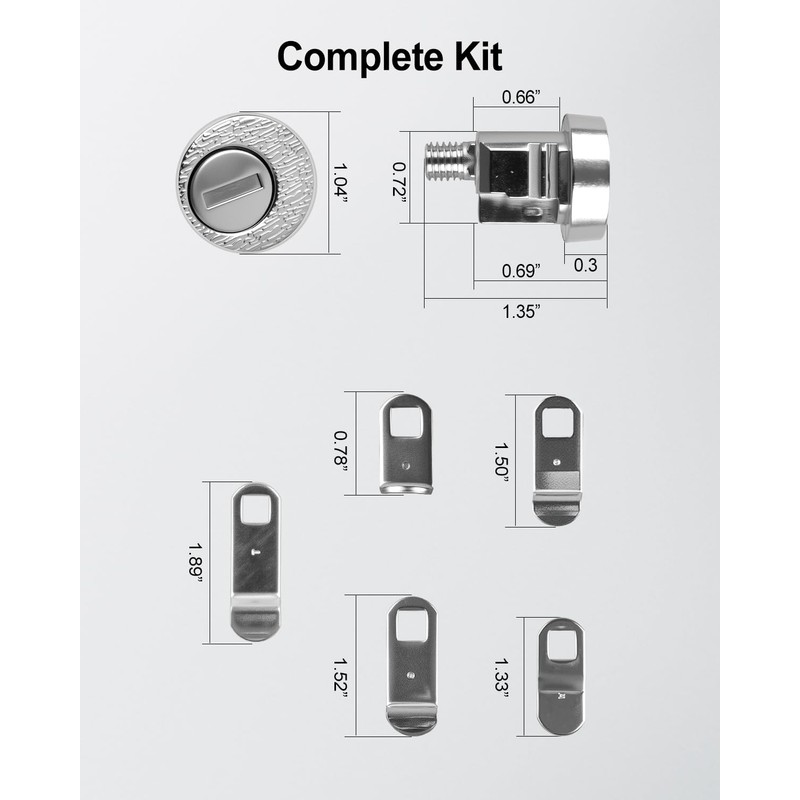 3Pcs Mailbox Locks, Replace National L-1172C Mailbox Lock Fits for