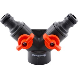 Fittingstore - Gardena Y-Splitter 3-Way or with G 3/4 Inch Internal Thread Tap Valve (A3: G3/4 Inch Female - 2x Connector (Gardena))